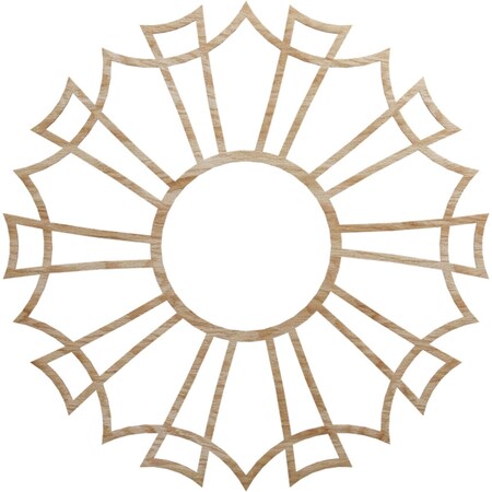 Ekena Millwork Augustus Wood Fretwork Pierced Ceiling Medallion, Red Oak, 38"OD x 13 3/8"ID x 1/4"T CMWP38X38X0250AURO